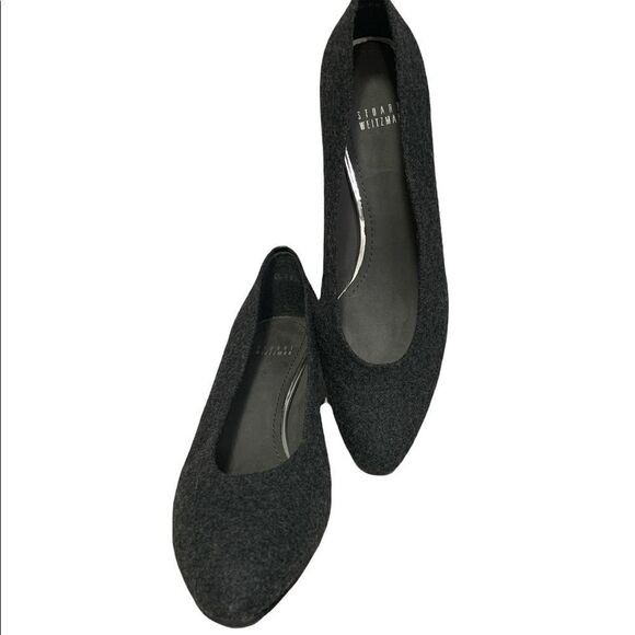 𝅺stuart Weitzman Felt Wool Heels - Picture 2 of 9